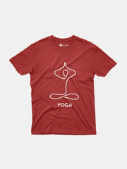 KIDS Crew Neck T shirt - Yoga Line Art