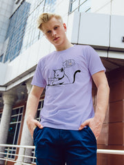Men's Funny Cat Supima Cotton T-shirt