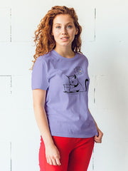 Women's Funny Cat Supima Cotton T-shirt