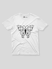 KIDS Crew Neck T-Shirt - Geometric Butterfly