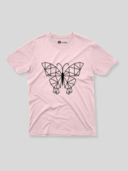 KIDS Crew Neck T-Shirt - Geometric Butterfly