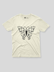 KIDS Crew Neck T-Shirt - Geometric Butterfly