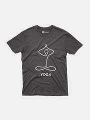 KIDS Crew Neck T shirt - Yoga Line Art