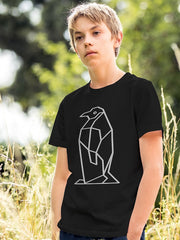 KIDS Unisex T Shirt - Geometric Penguin