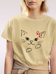 Women's Baby Cat Supima Cotton T-shirt