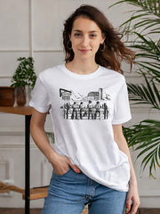 Women's Supima T-shirt - Western Cowboy