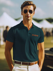 Men Embroidered Regular Fit Polo Brand T-Shirt