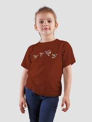 KIDS Unisex T Shirt - Flying Birds (White)