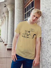Men's Funny Cat Supima Cotton T-shirt