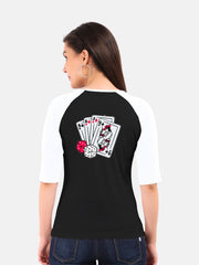 Women's Raglan T-Shirt | Card and Dice