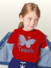 KIDS Unisex Butterfly T Shirt - Teach