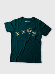 KIDS Unisex T Shirt - Flying Birds (White)