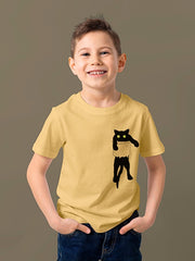 KIDS Unisex T Shirt - Funny Pocket Cat
