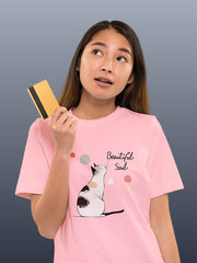 Kid's Unisex T Shirt - Meme Cat