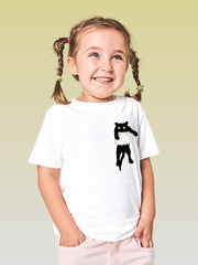 KIDS Unisex T Shirt - Funny Pocket Cat
