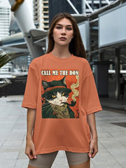 Women's Oversized Funny Tee - Call Me The Don