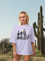 Women's Oversized Classic T-Shirt | Western Cowgirl