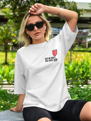 Women's Oversized Classic Fit Tee | Give Me Baby One More Wine