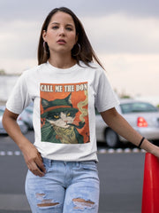 Women's Oversized Funny Tee - Call Me The Don