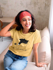 Women's Funny Cat Supima Cotton T-shirt