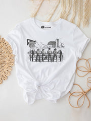 Women's Supima T-shirt - Western Cowboy