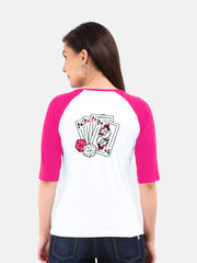 Women's Raglan T-Shirt | Card and Dice