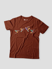 KIDS Unisex T Shirt - Flying Birds (White)