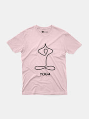 KIDS Crew Neck T-Shirt - Line Art Yoga