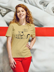 Women's Funny Cat Supima Cotton T-shirt