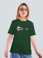 KIDS Crew Neck T Shirt - Nature Guitar