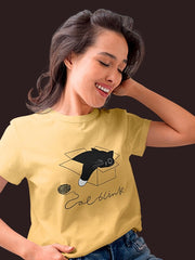 Women's Funny Cat Supima Cotton T-shirt