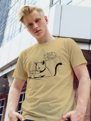 Men's Funny Cat Supima Cotton T-shirt
