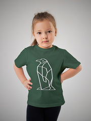 KIDS Unisex T Shirt - Geometric Penguin