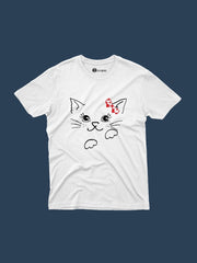 Kids Baby Cat Face T Shirt