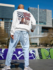 Regular Fit Sweatshirt - Geometric Penguin