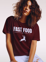 Women's Funny Fast Food Supima T-shirt