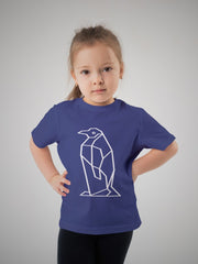 KIDS Unisex T Shirt - Geometric Penguin