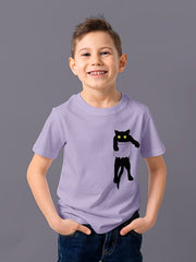 KIDS Unisex T Shirt - Funny Pocket Cat