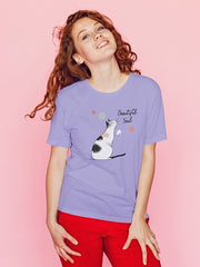 Women's Supima T-shirt - Meme Cat Watercolor