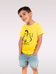 KIDS Funny Cat Crew Neck T Shirt