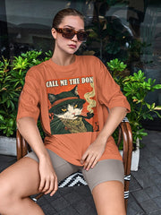 Women's Oversized Funny Tee - Call Me The Don