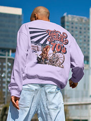 Regular Fit Sweatshirt - Geometric Penguin