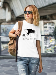 Women's Funny Cat Supima Cotton T-shirt