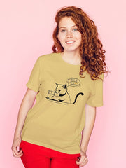Women's Funny Cat Supima Cotton T-shirt