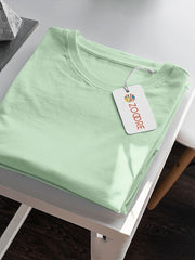 Men's Jade Color Regular Fit Plain T-Shirt