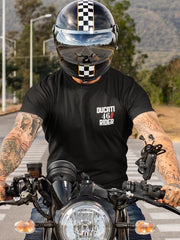 Men's Black Bike Rider T-Shirt