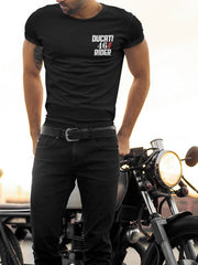 Men's Black Bike Rider T-Shirt