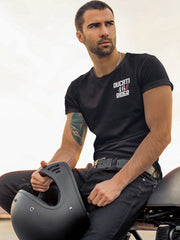 Men's Black Bike Rider T-Shirt