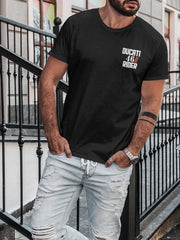 Men's Black Bike Rider T-Shirt