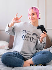 Women's Regular Fit Sweatshirt - Chill Out